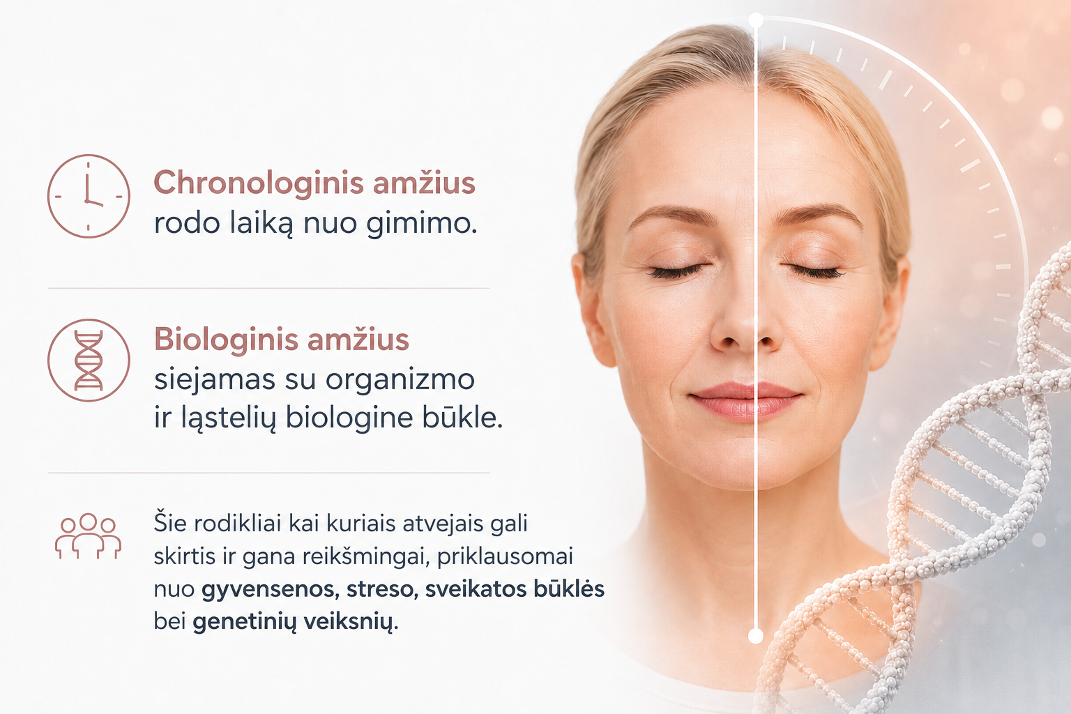 Telomerai: kas tai, kaip jie veikia senėjimą ir ką galima padaryti