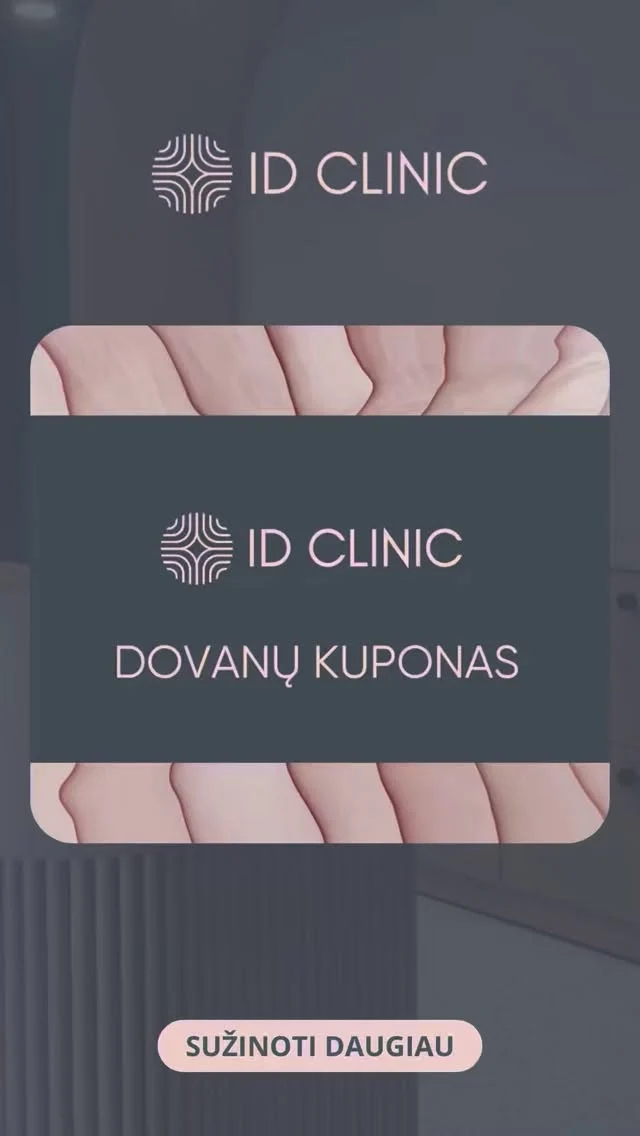 Ieškai idealios dovanos? Padovanok ID Clinic dovanų kuponą– sveikatos ir rūpeščio derinį. Puikus pasirinkimas draugui, mamai, antrai pusei… ar net sau!Dovanų kuponus galite įsigyti ID Clinic, Kauno g. 32A, Vilniuje arba internetu www.idclinic.lt