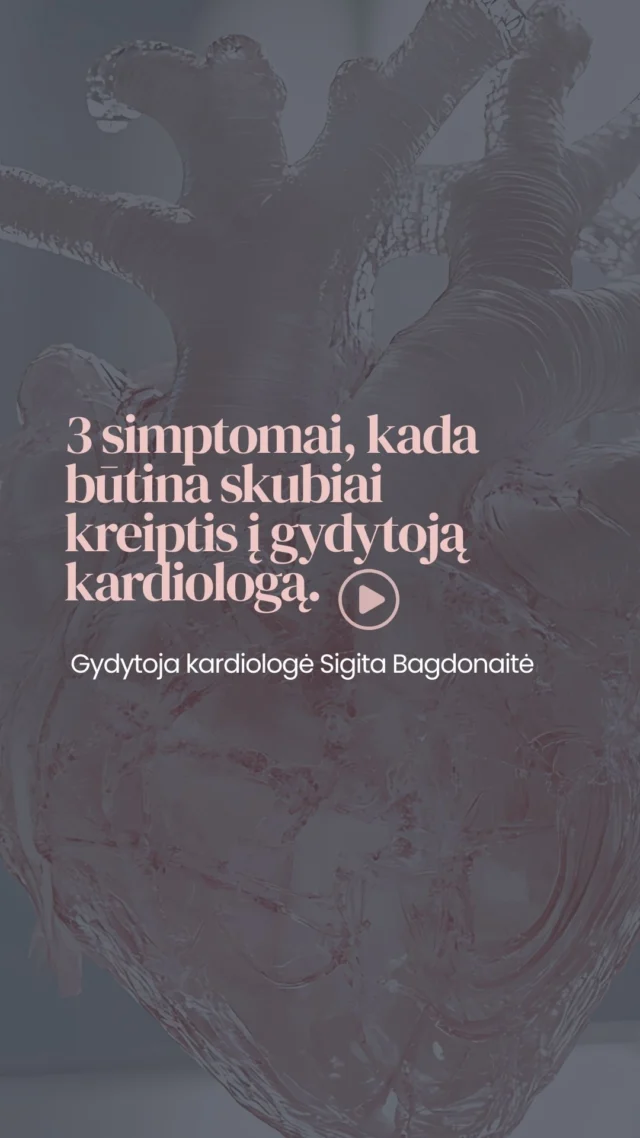 🫀 Jei jaučiate krūtinės skausmą, dusulį, širdies permušimus, galvos svaigimą ar pastebite padidėjusį kraujospūdį – nedelskite ir kreipkitės į kardiologą.
📍 ID Clinic galite registruotis pas gydytoją kardiologę Sigritą Bagdonaitę.Registracija:📞 +370 686 11 311✉️ info@idclinic.lt
